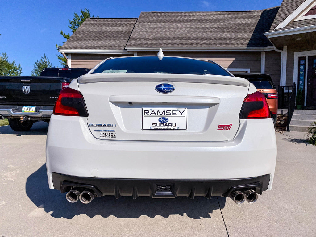 Special Edition Dark Smoke Carbon Fiber Tail Light Overlays - 2015+ WRX / STI StickerFab