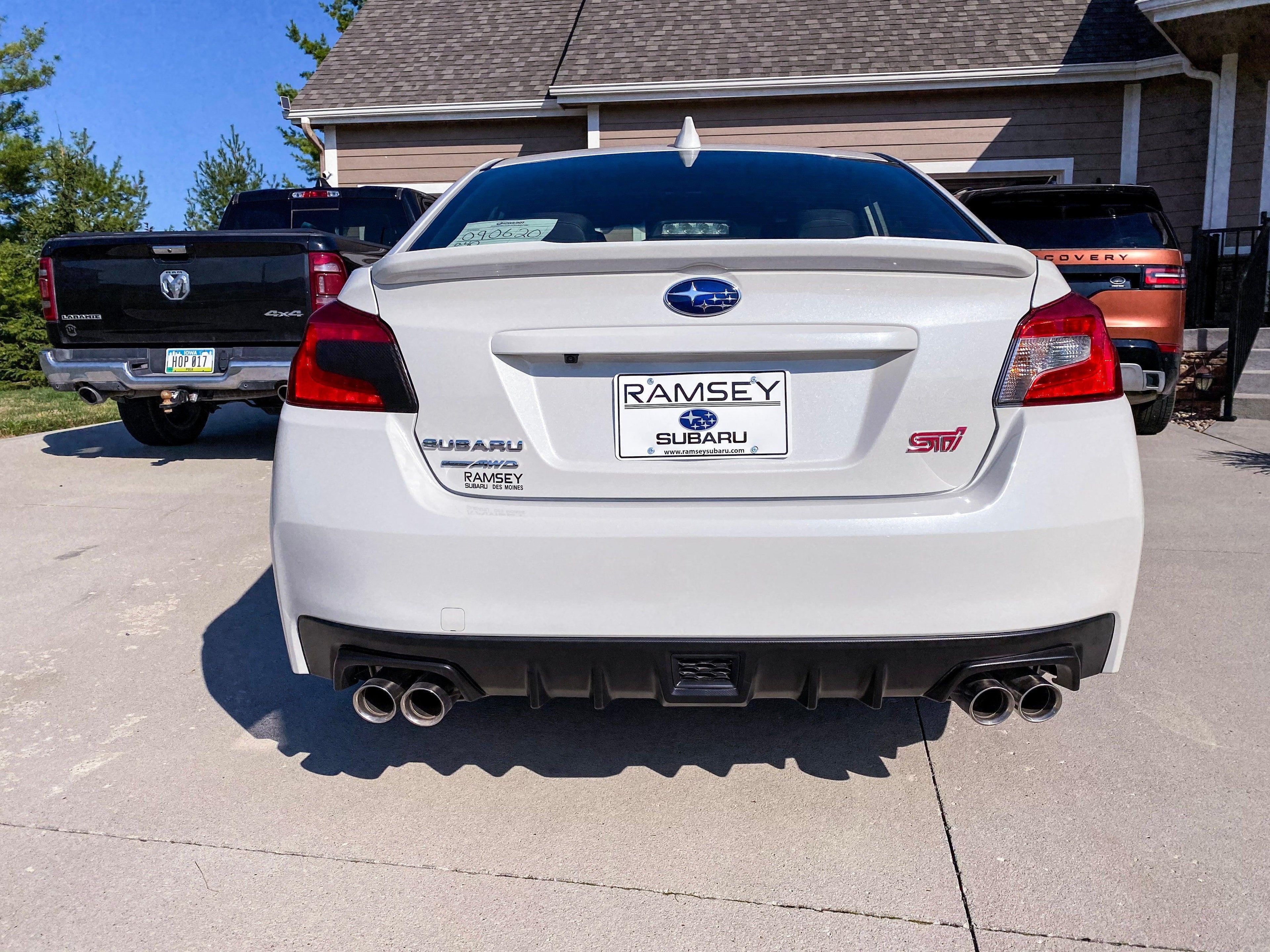 Special Edition Dark Smoke Carbon Fiber Tail Light Overlays - 2015+ WRX / STI StickerFab