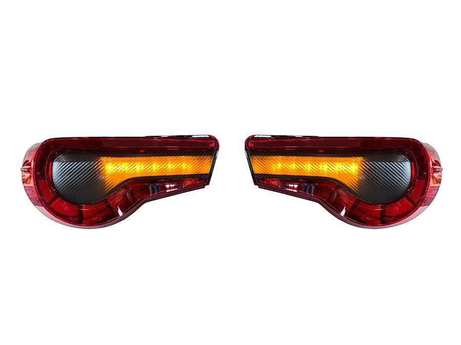 Special Edition Dark Smoke Carbon Fiber Tail Light Overlays - 2017-2021 Toyota 86 / Subaru BRZ StickerFab