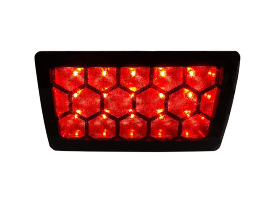 Special Edition Dark Smoke Honeycomb F1 / Rear Fog Light Overlay  - 2015-2024 Subaru WRX / STI StickerFab