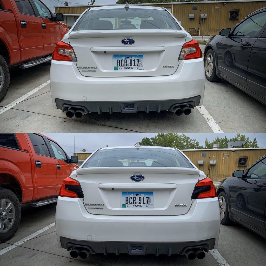 Special Edition Dark Smoke Honeycomb Tail Light Overlays - 2015-2021 WRX / STI StickerFab