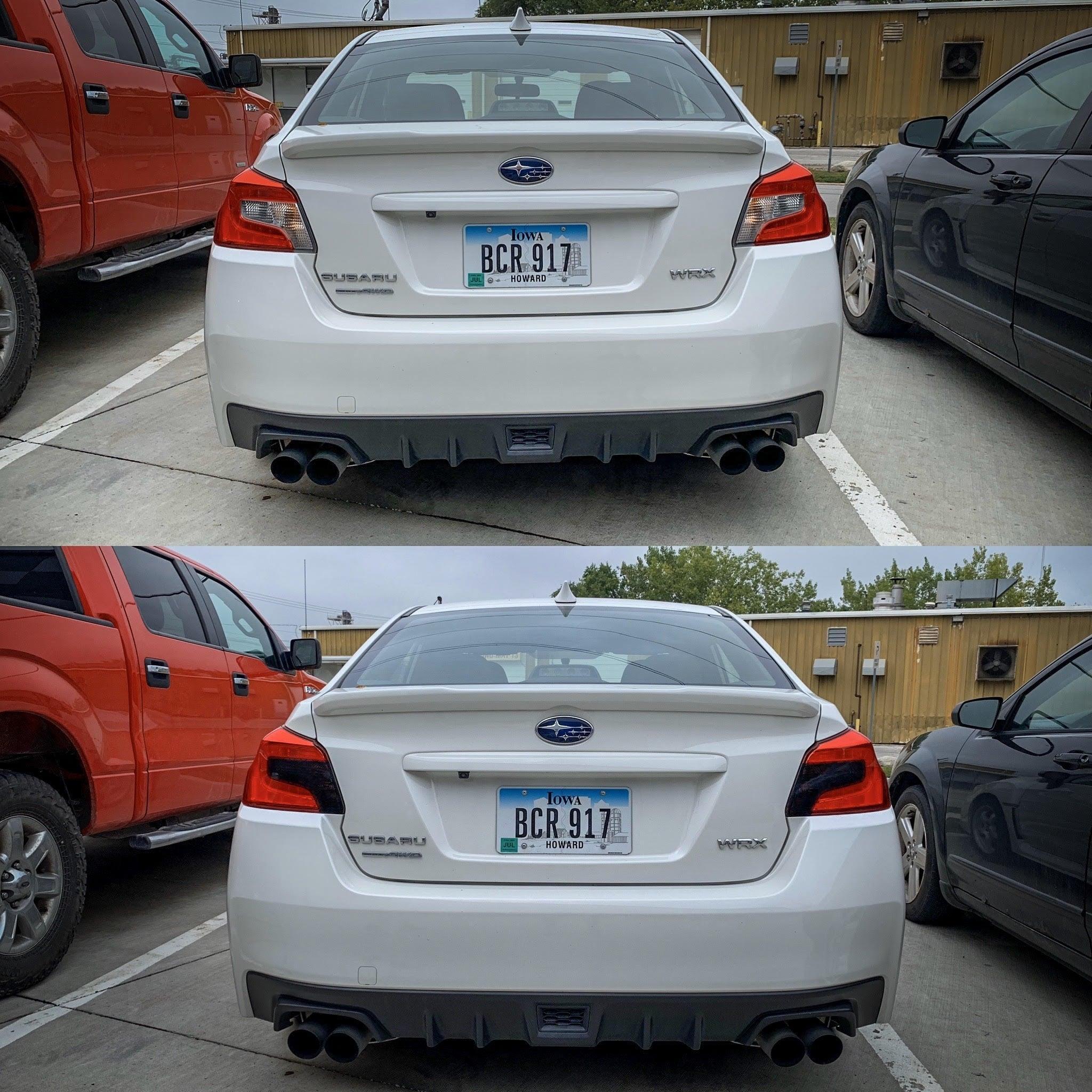 Special Edition Dark Smoke Honeycomb Tail Light Overlays - 2015-2021 WRX / STI StickerFab