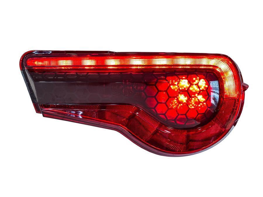 Special Edition Dark Smoke Honeycomb Tail Light Overlays - 2017-2021 Toyota 86 / Subaru BRZ StickerFab