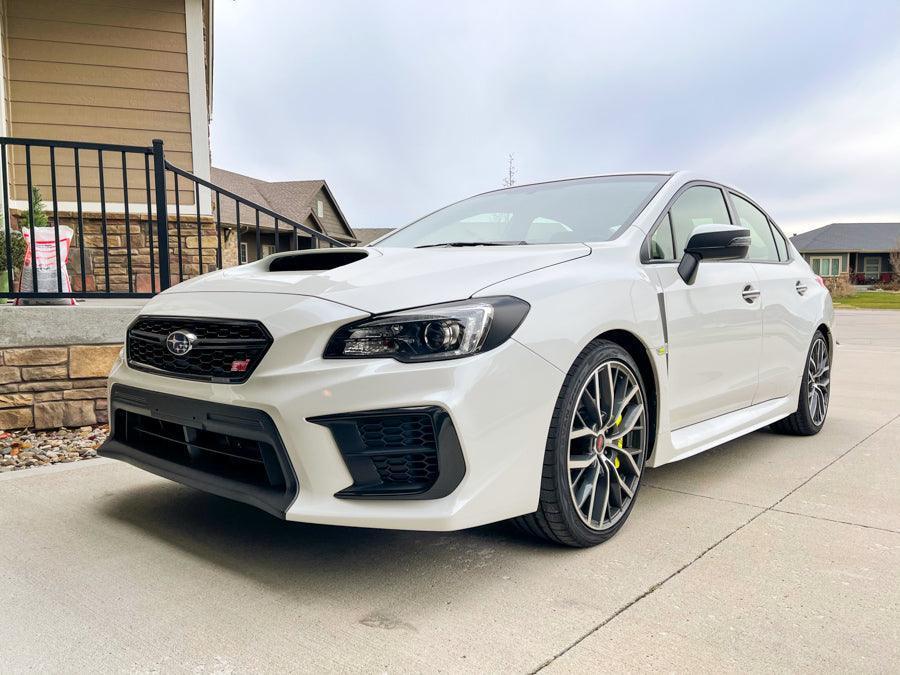 Special Edition Dark Smoke Stealth Headlight Overlays - 2015-2020 WRX / STI StickerFab