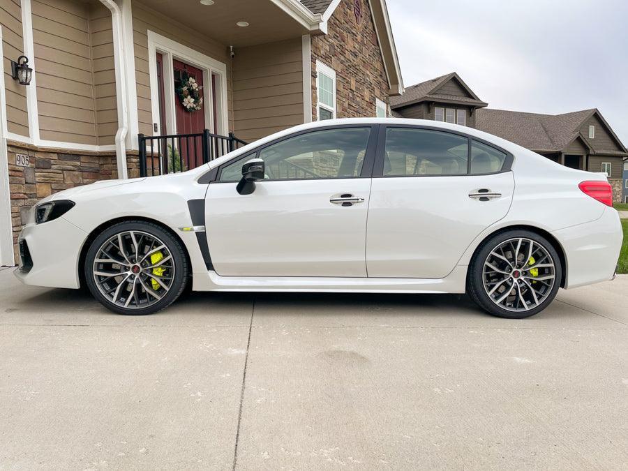 Special Edition Dark Smoke Stealth Headlight Overlays - 2015-2020 WRX / STI StickerFab