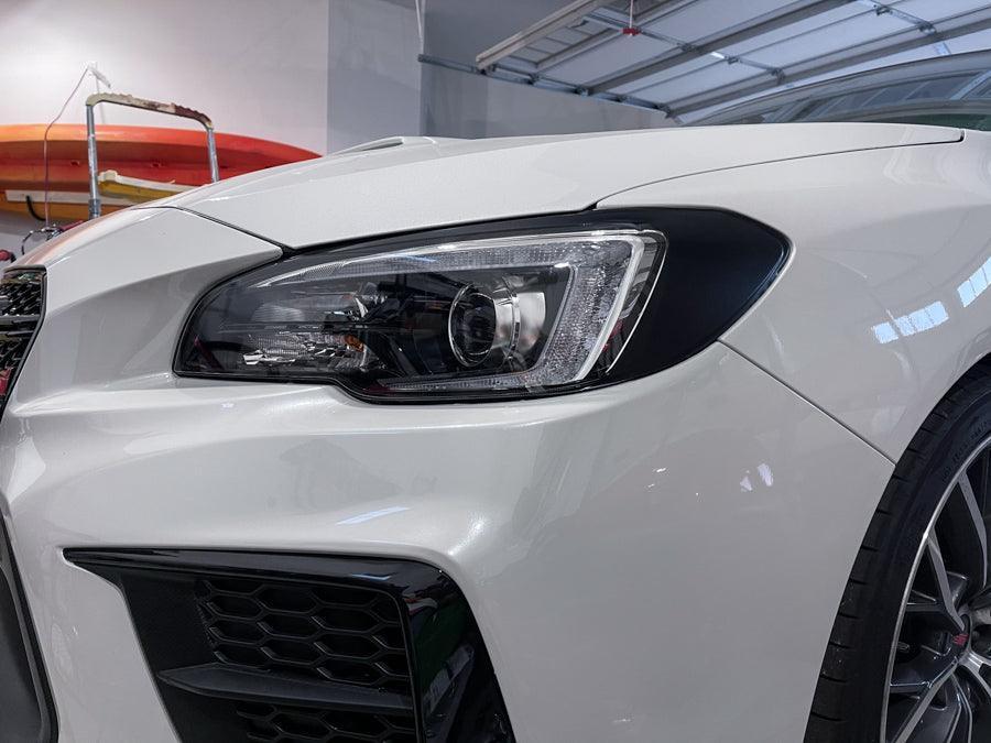Special Edition Dark Smoke Stealth Headlight Overlays - 2015-2020 WRX / STI StickerFab