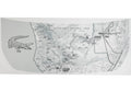 Stealth Clear Everglades Topographic Map Hood Overlay - 2021+ Bronco StickerFab