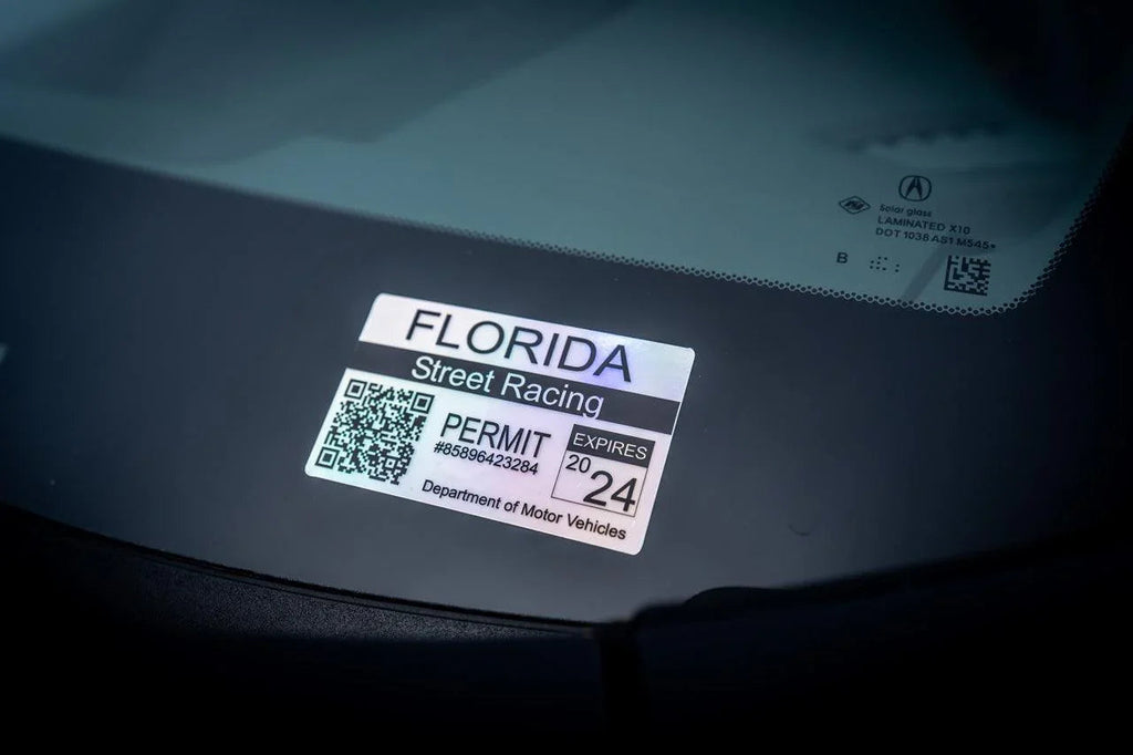 Street Racing Permit Sticker 3.5" - All States StickerFab