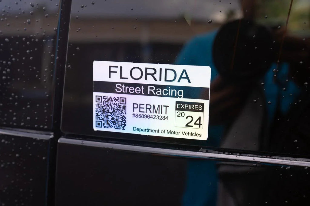 Street Racing Permit Sticker 3.5" - All States StickerFab