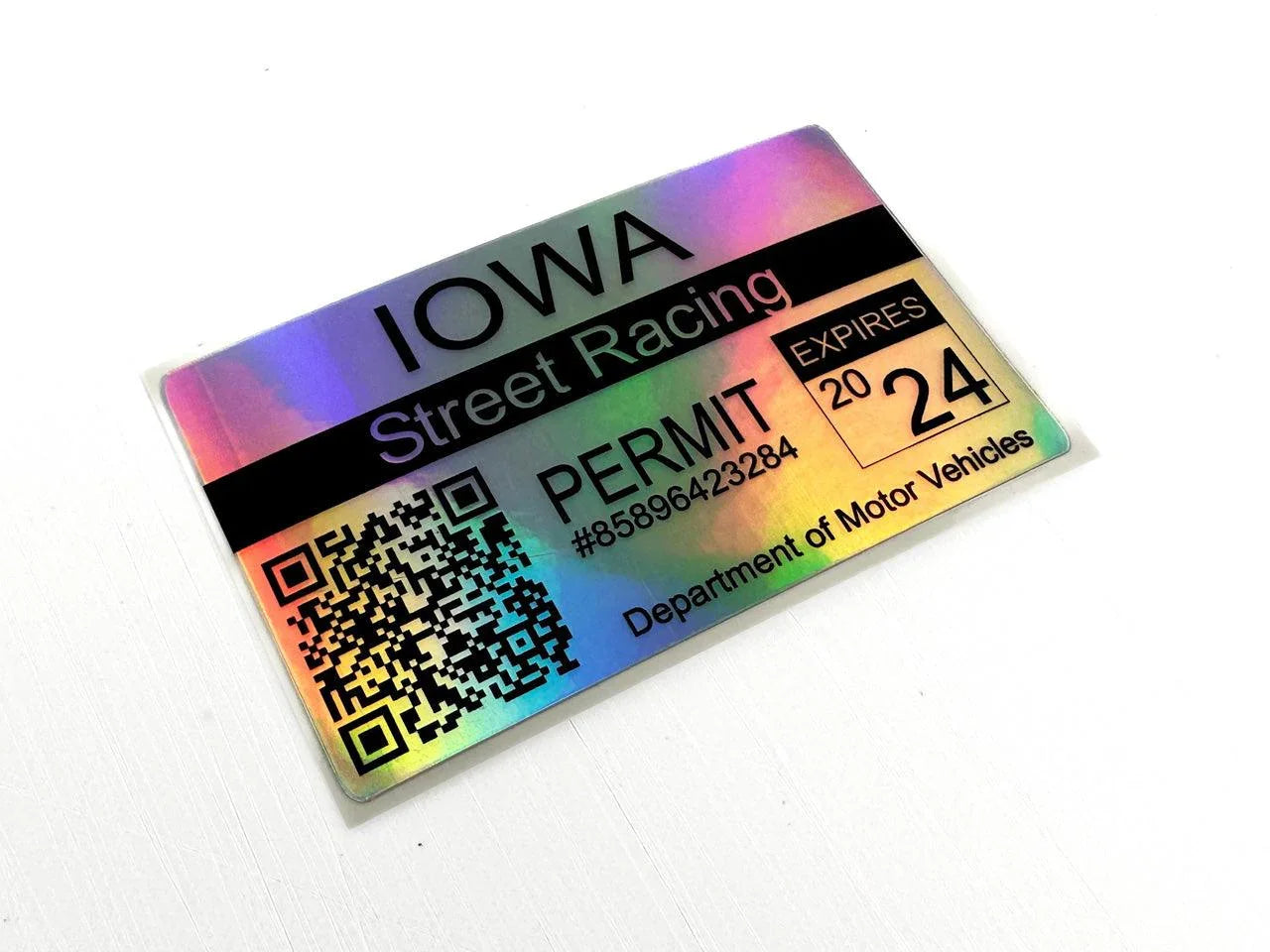 Street Racing Permit Sticker 3.5" - All States StickerFab
