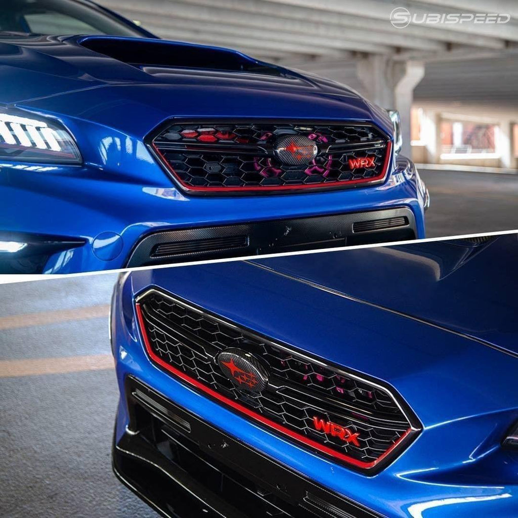 Subaru WRX STI S208 Type RA Style Grille Pinstripe - 2018-2021 WRX / STI StickerFab