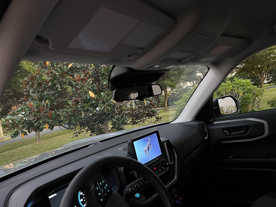 Sun Visor Warning Overlays - 2021+ Bronco Sport StickerFab