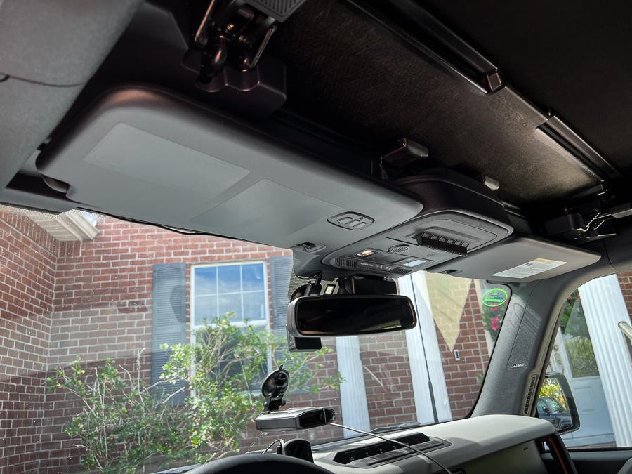 Sun Visor Warning Overlays - 2021+ Bronco Sport StickerFab