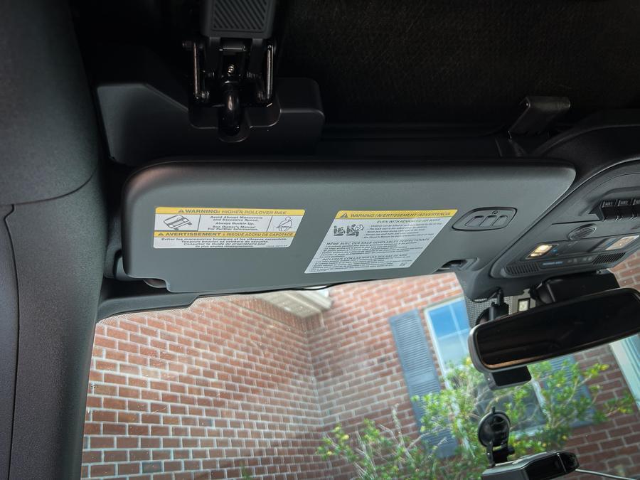 Sun Visor Warning Overlays - 2021+ Bronco Sport StickerFab