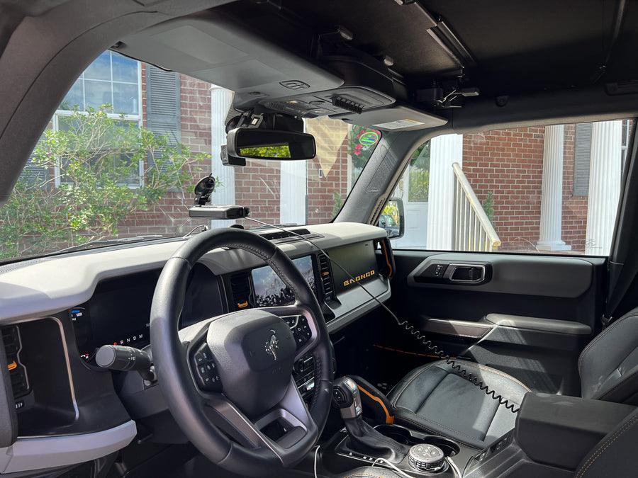 Sun Visor Warning Overlays - 2021+ Bronco / 2024+ Ranger Raptor StickerFab