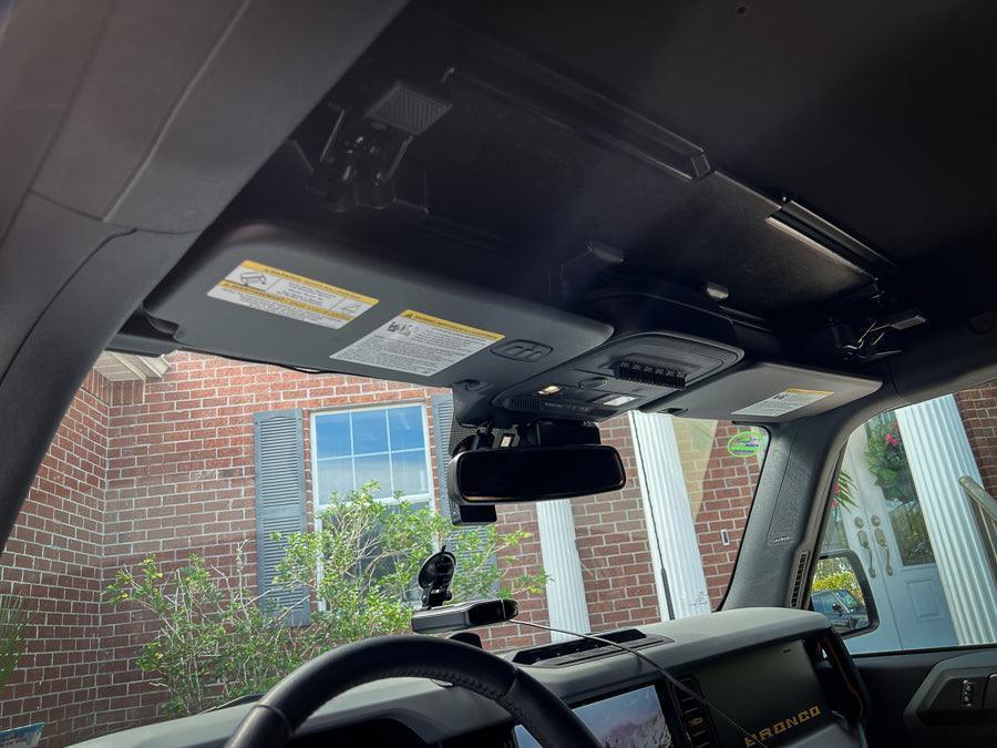 Sun Visor Warning Overlays - 2021+ Bronco / 2024+ Ranger Raptor StickerFab