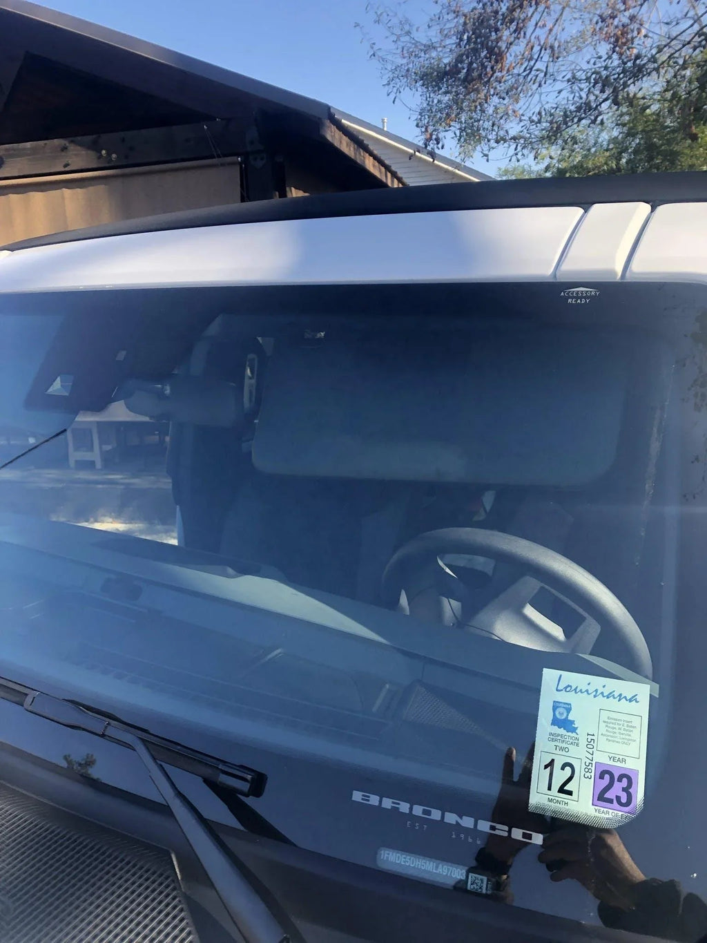 Sun Visor Warning Overlays - 2021+ Bronco / 2024+ Ranger Raptor StickerFab