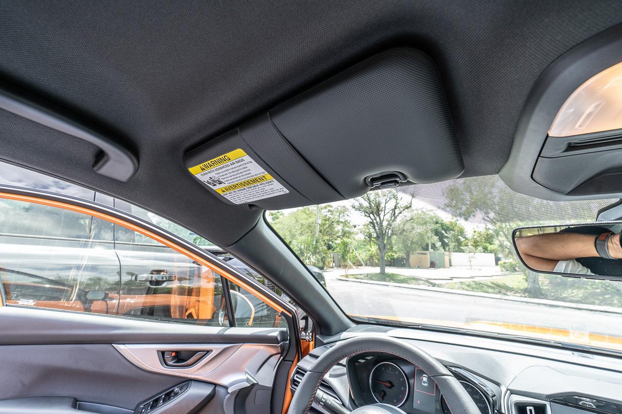 Sun Visor Warning Overlays fits 2022+ WRX / BRZ StickerFab