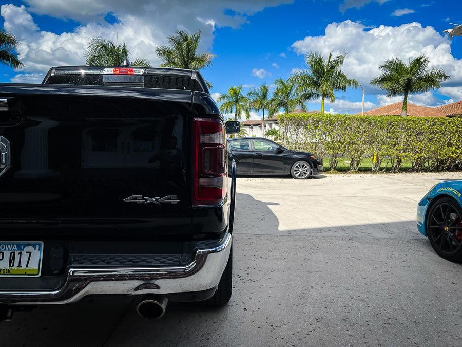Tail Light Overlays - 2019-2022 RAM 1500 (w/ Blind Spot and Cross Path Detection) StickerFab