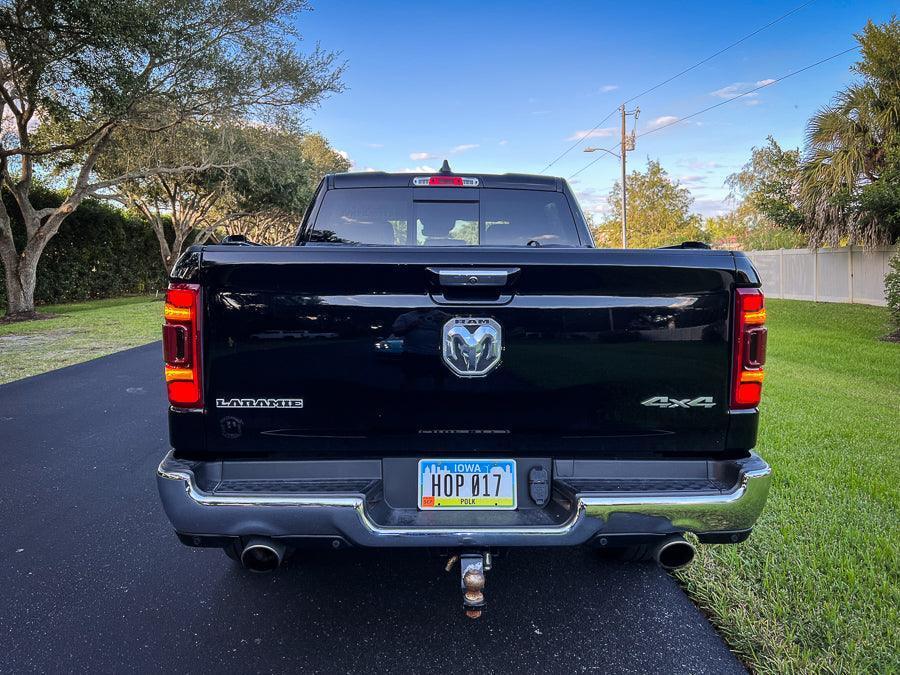 Tail Light Overlays - 2019-2022 RAM 1500 (w/ Blind Spot and Cross Path Detection) StickerFab
