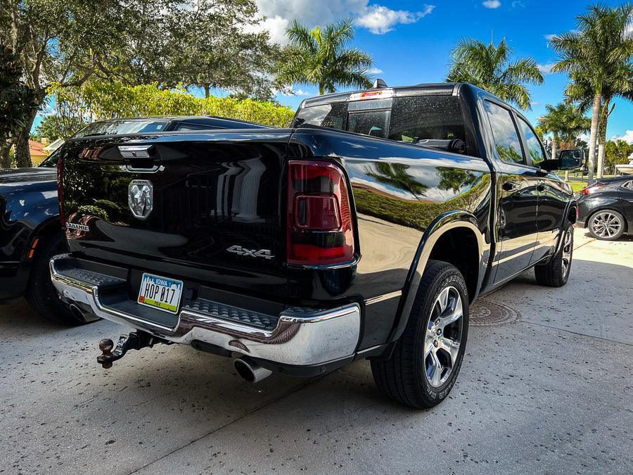 Tail Light Overlays - 2019-2022 RAM 1500 (w/ Blind Spot and Cross Path Detection) StickerFab