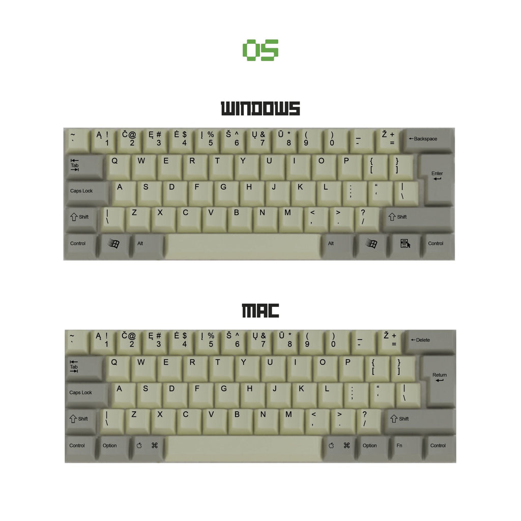 Thai Classic Vintage Keycaps Set | Retro Keycaps Goblintechkeys