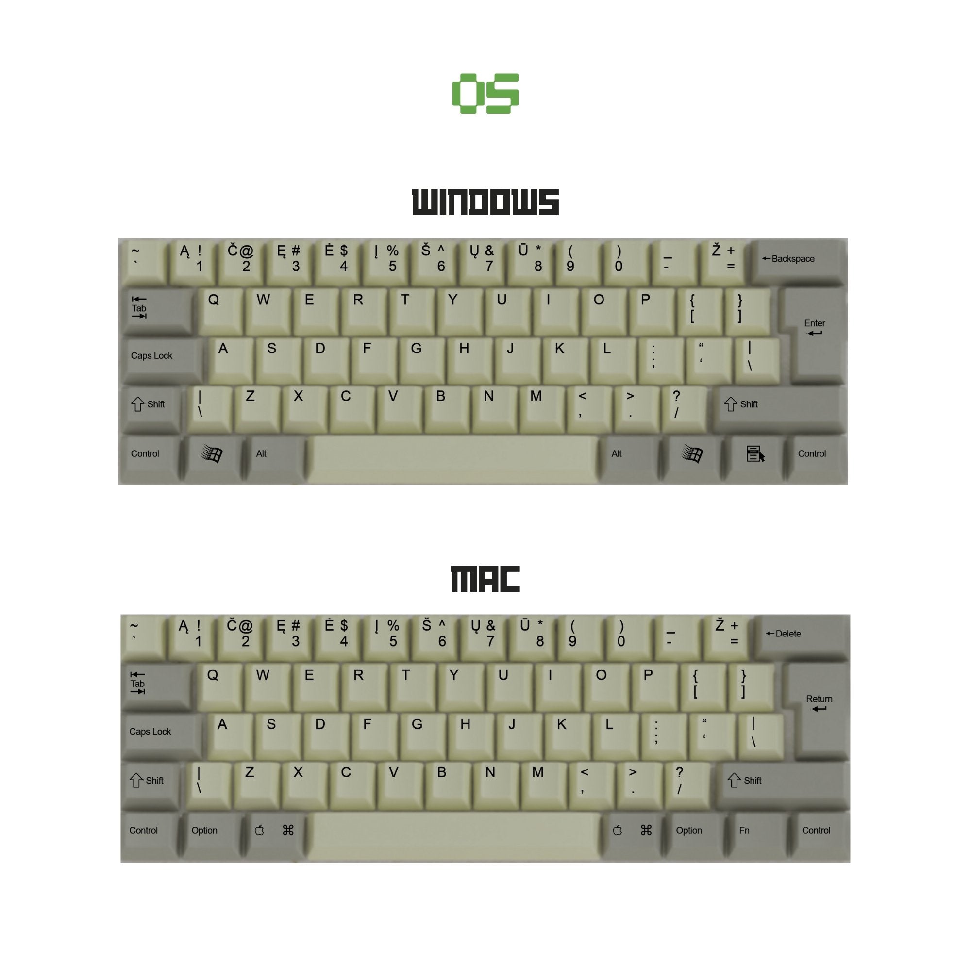Thai Classic Vintage Keycaps Set | Retro Keycaps Goblintechkeys