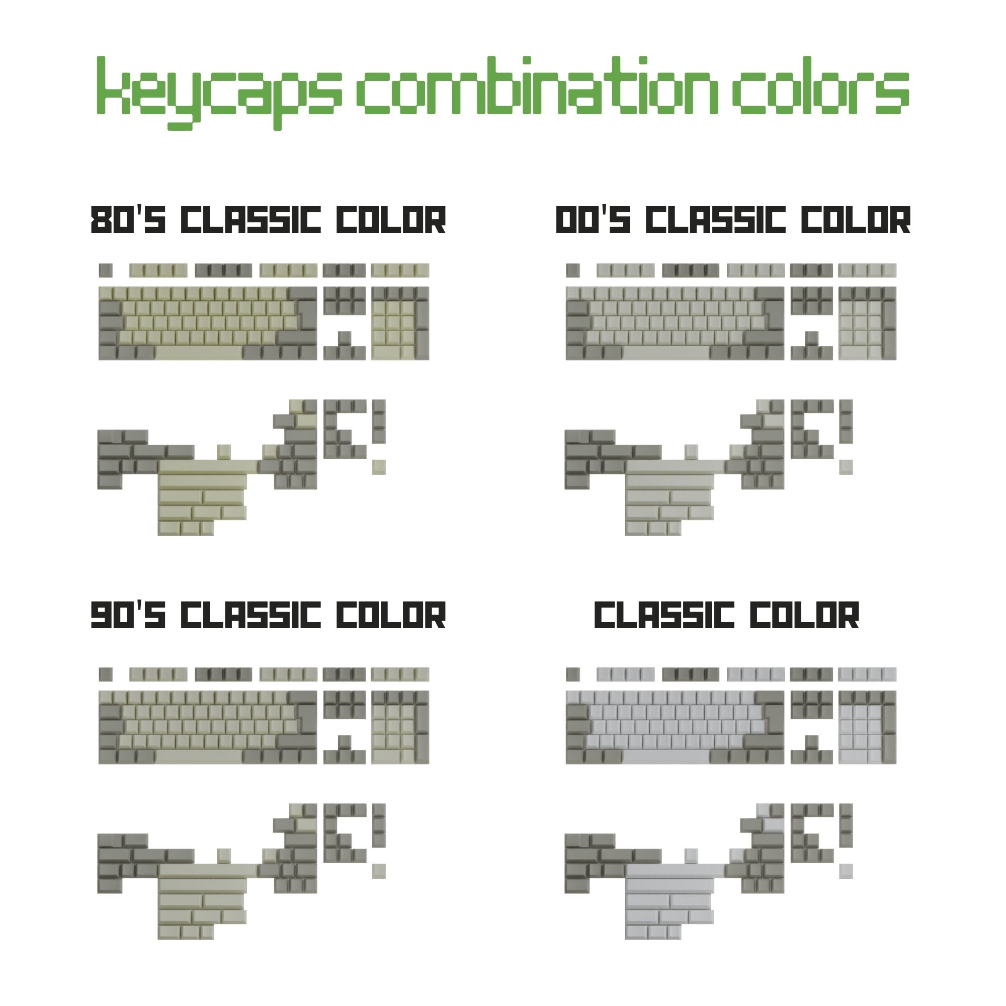 Thai Classic Vintage Keycaps Set | Retro Keycaps Goblintechkeys