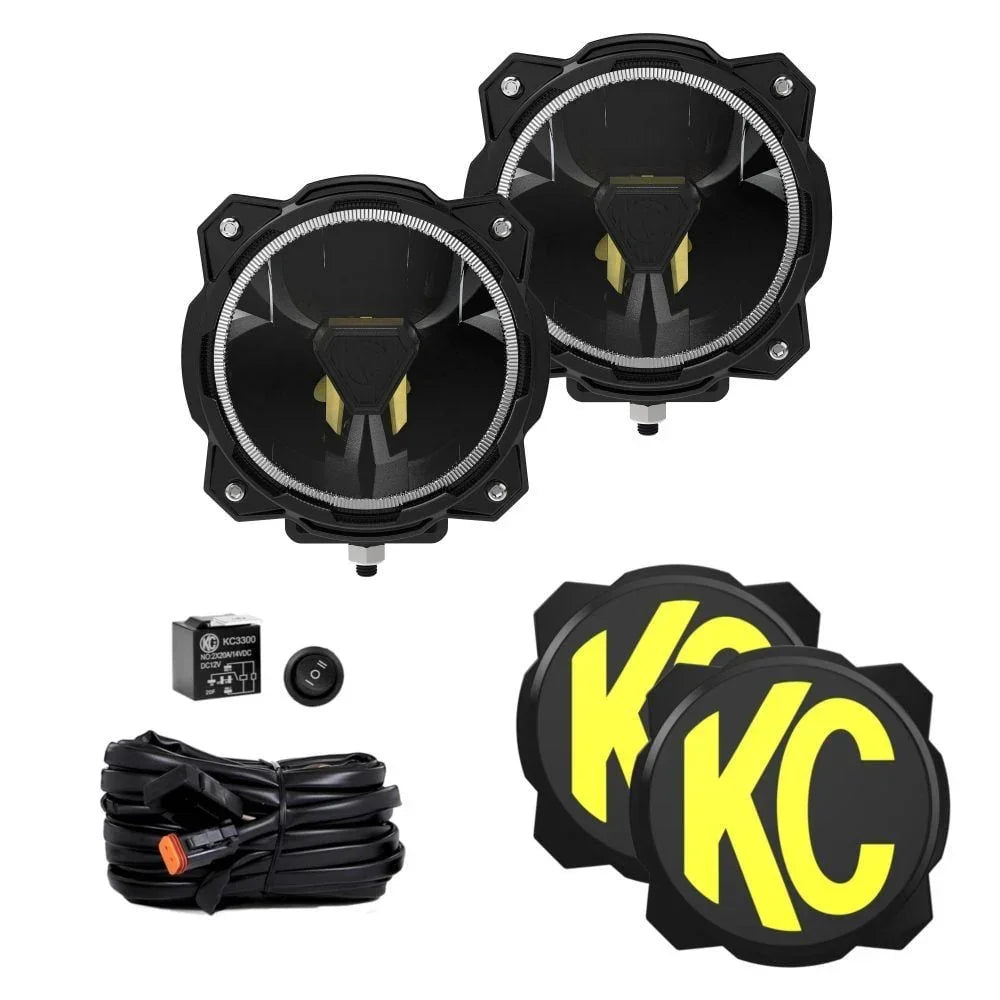 KC HiLiTES / Baja Designs A-Pillar Ditch Light Kit - 2024+ Land Cruiser StickerFab