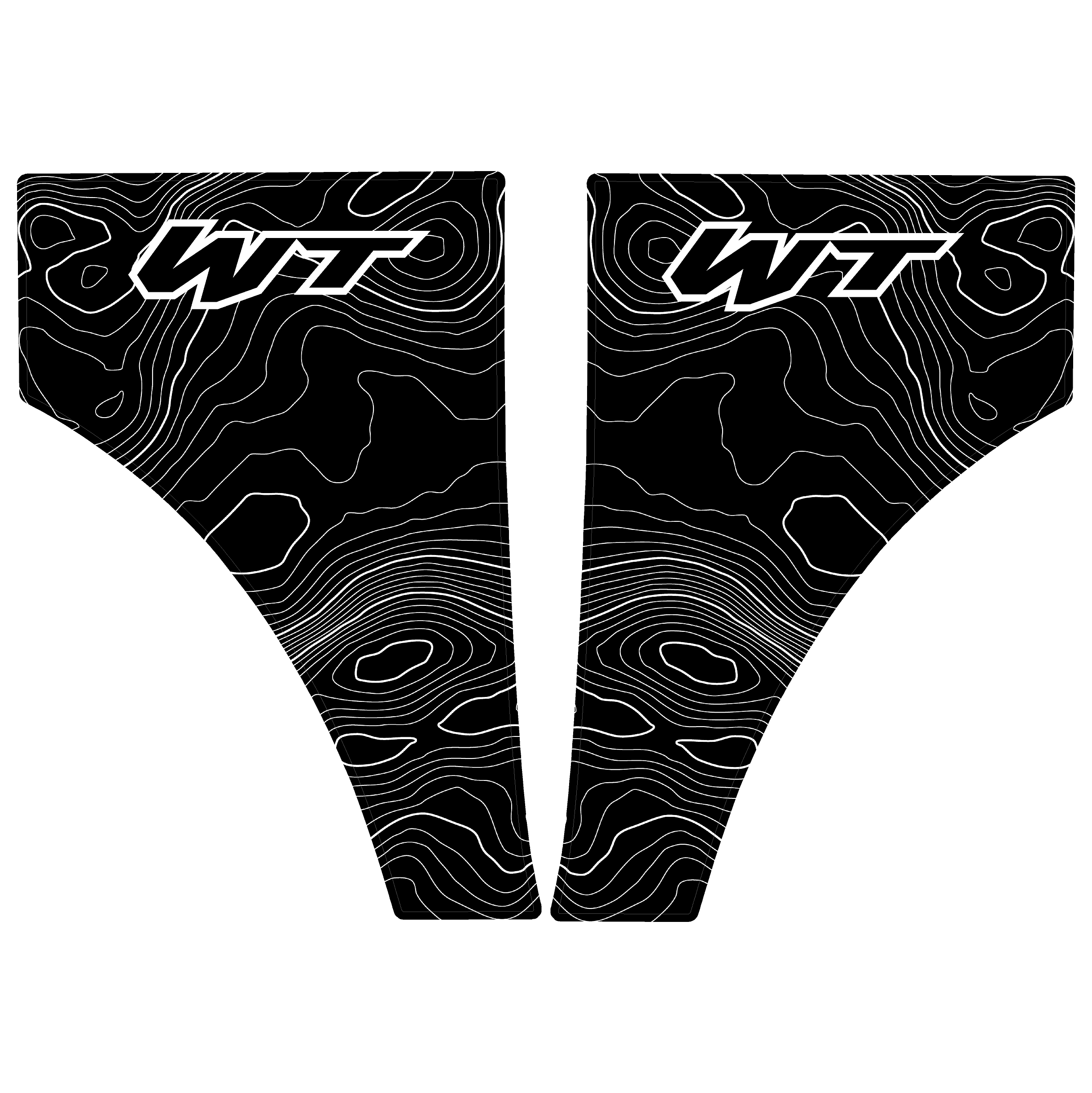 Topo American Flag Fender Overlays - 2021+ Bronco StickerFab