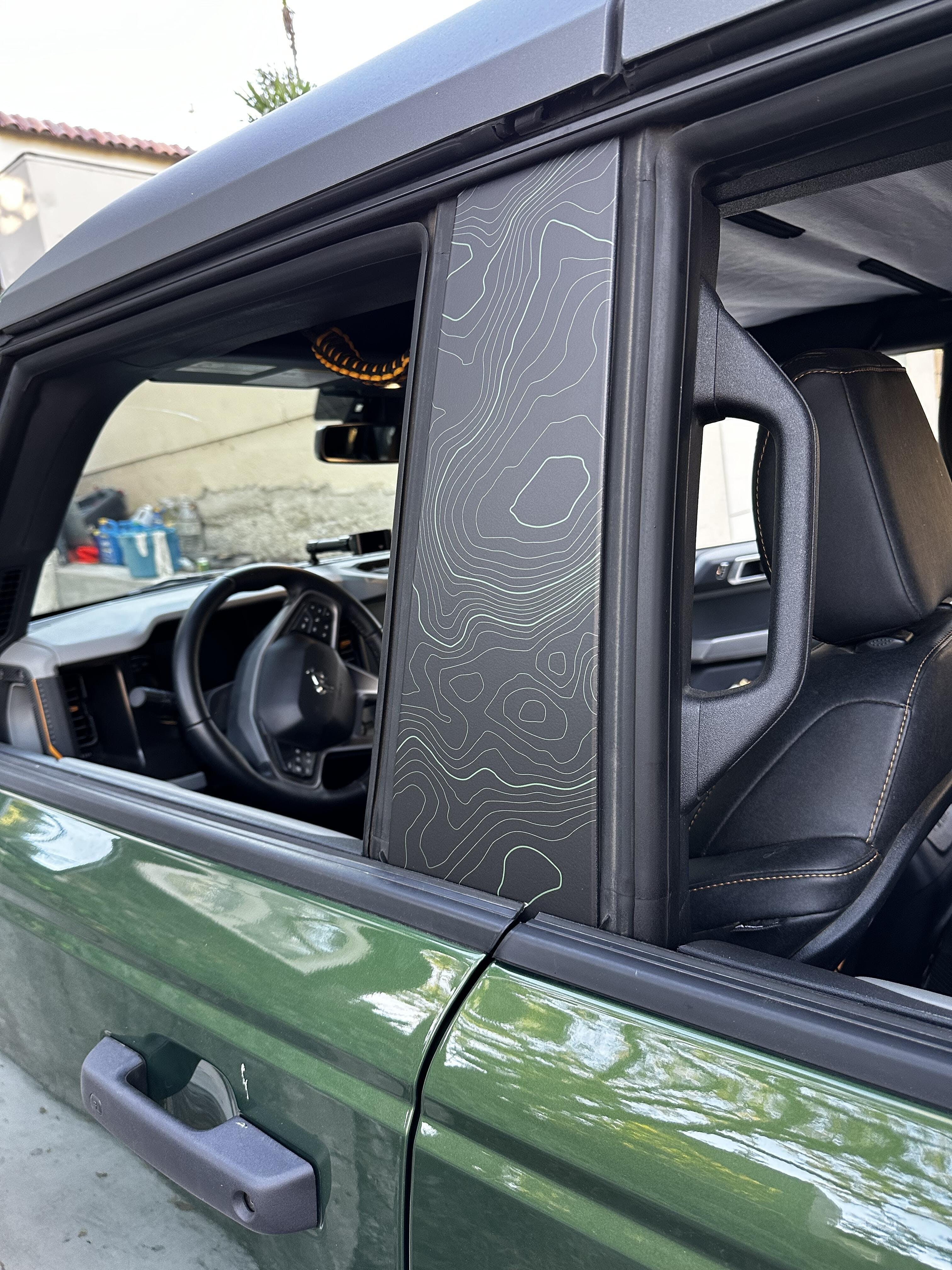 Topo B Pillar Protection Kit - 2021+ Bronco StickerFab