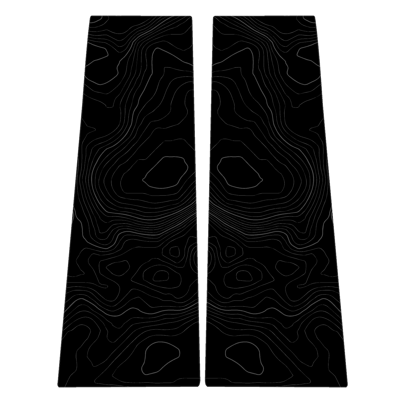 Topographic B Pillar Overlays - 2024+ Ranger StickerFab