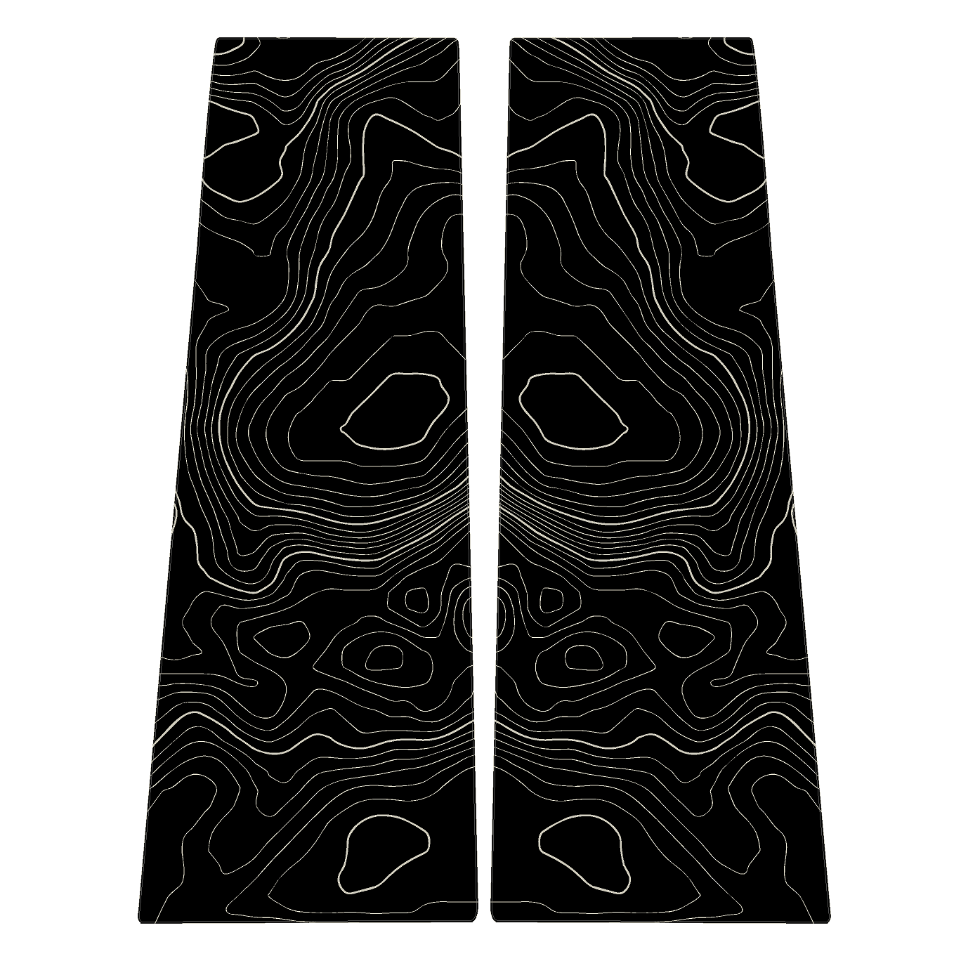 Topographic B Pillar Overlays - 2024+ Ranger StickerFab