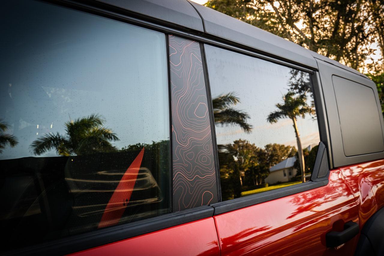 Topo B Pillar Protection Kit - 2021+ Bronco StickerFab
