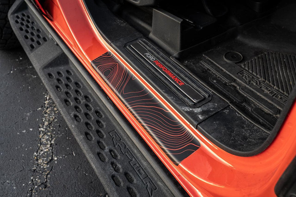 Topo Door Sill Protectors - 2021+ Bronco 2/4 Door StickerFab