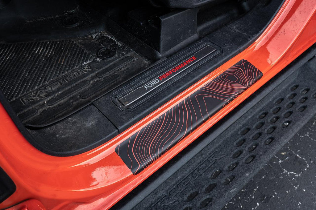 Topo Door Sill Protectors - 2021+ Bronco 2/4 Door StickerFab