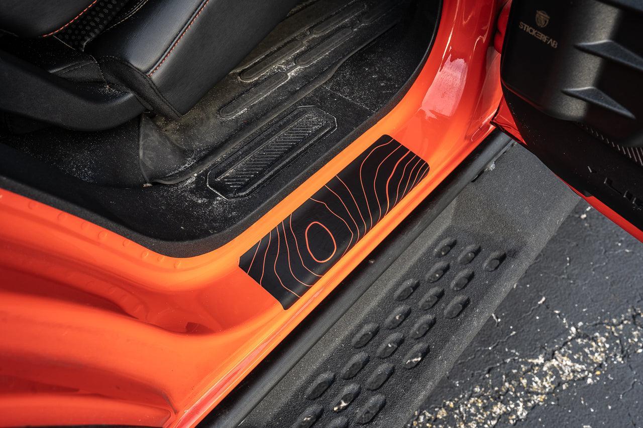 Topo Door Sill Protectors - 2021+ Bronco 2/4 Door StickerFab