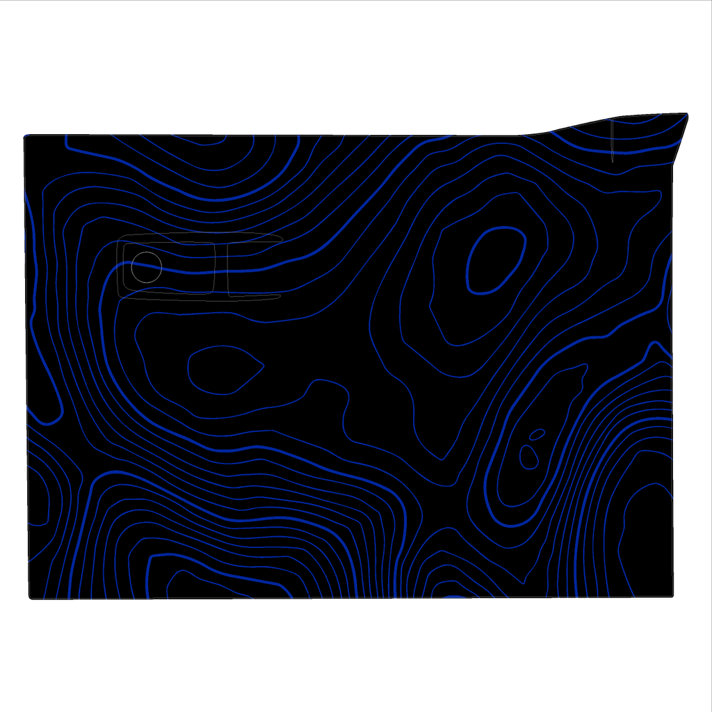 Topo Glovebox Overlay Kit (Printed Series) - 2021+ Bronco StickerFab
