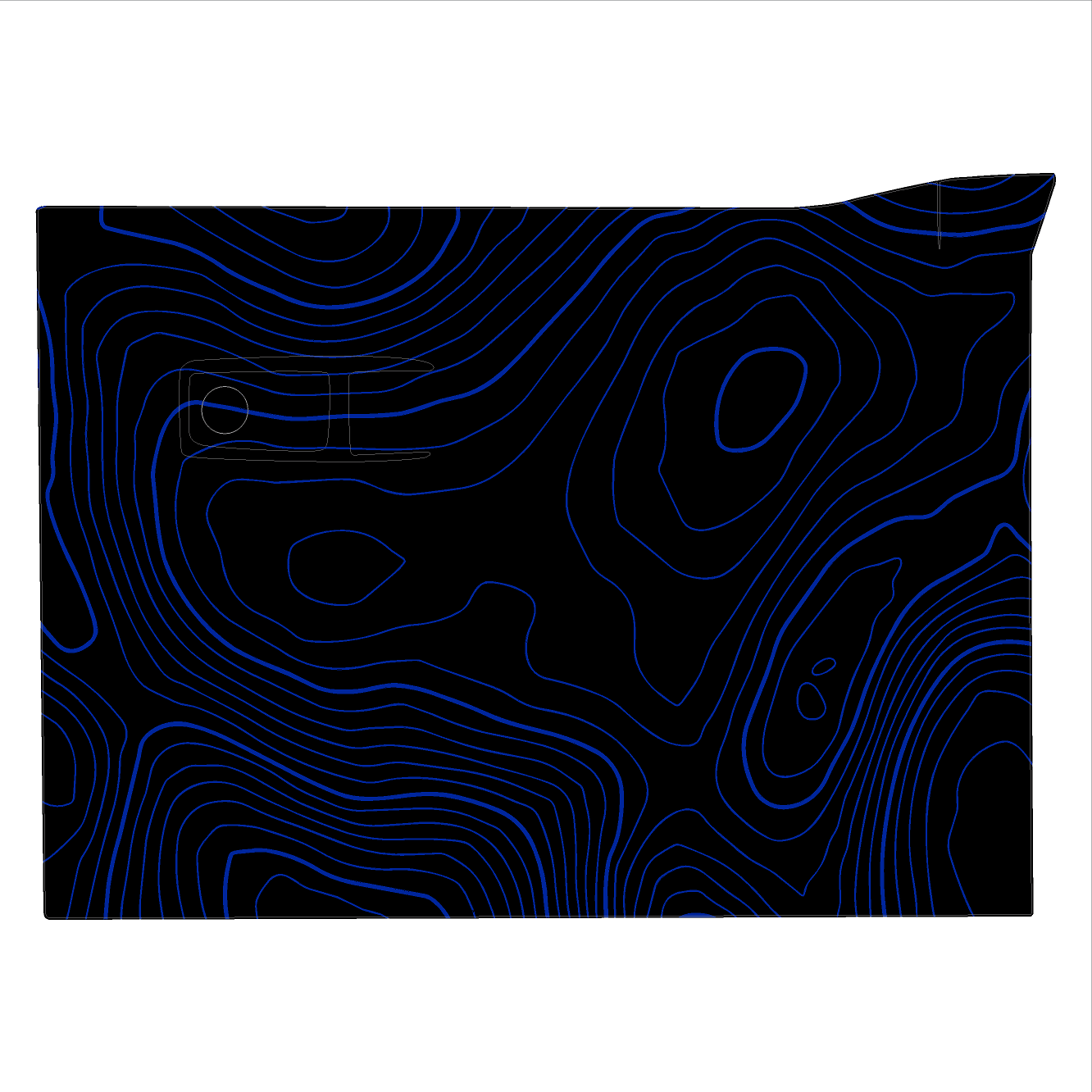 Topo Glovebox Overlay Kit (Printed Series) - 2021+ Bronco StickerFab