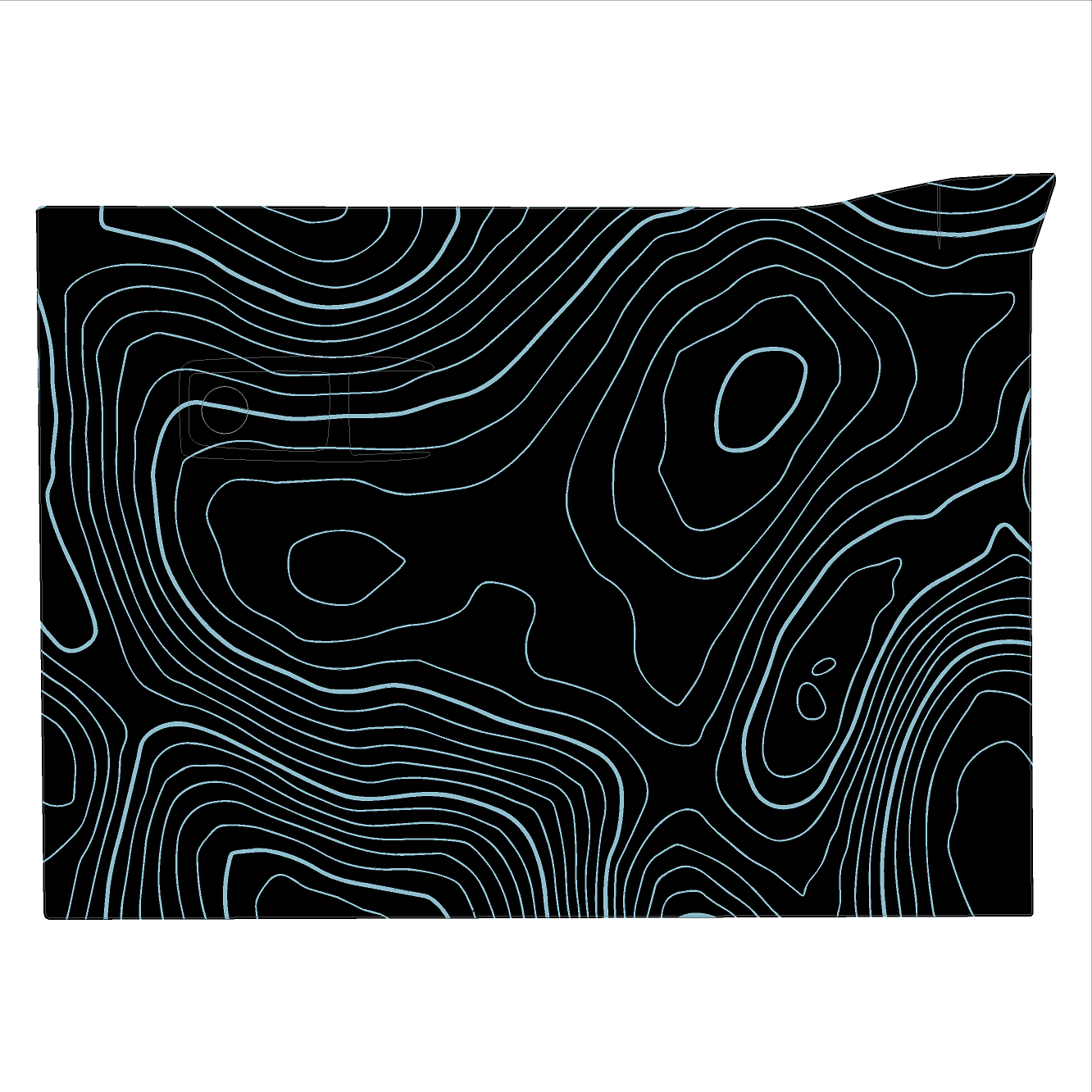 Topo Glovebox Overlay Kit (Printed Series) - 2021+ Bronco StickerFab
