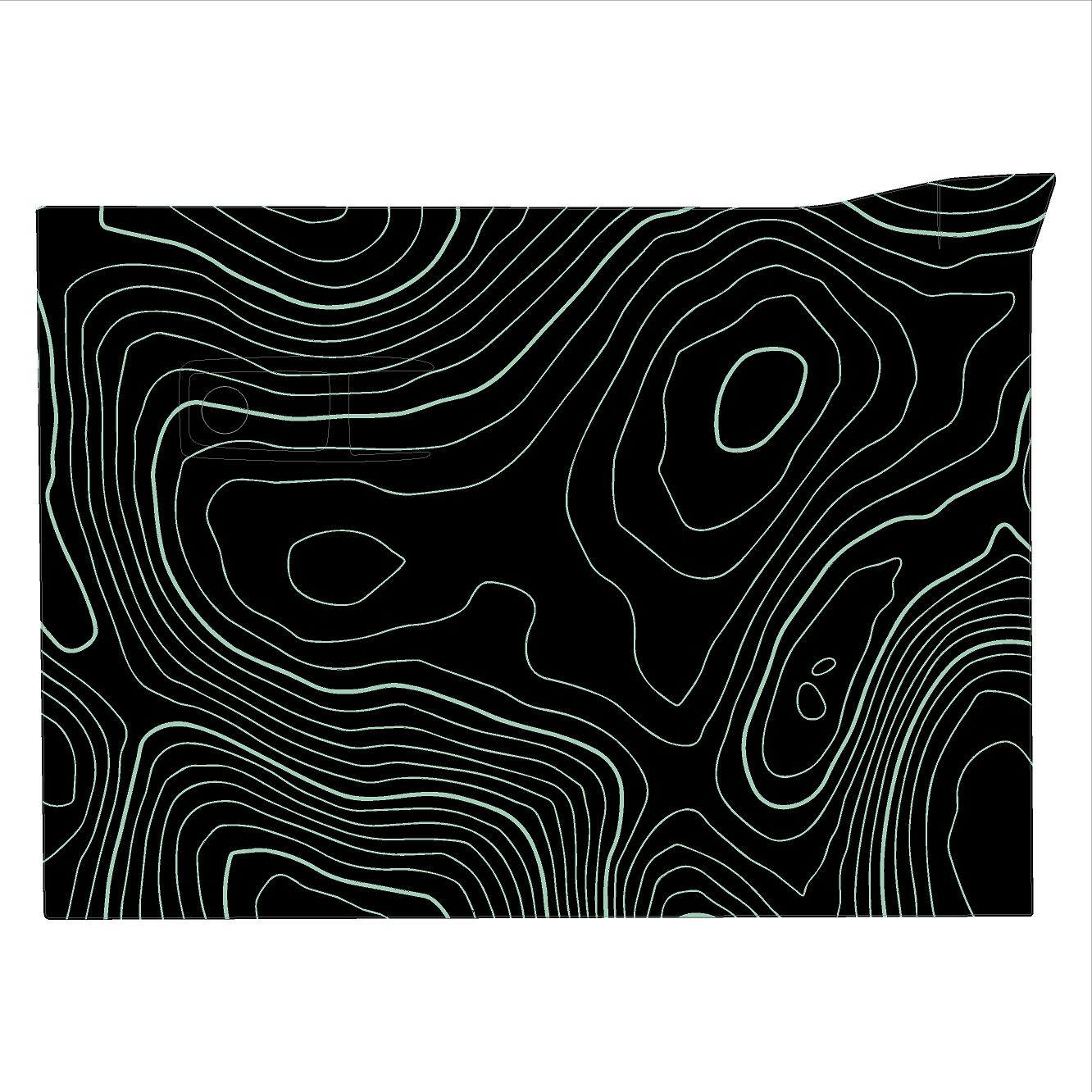 Topo Glovebox Overlay Kit (Printed Series) - 2021+ Bronco StickerFab