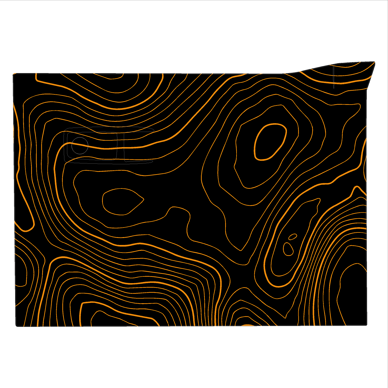 Topo Glovebox Overlay Kit (Printed Series) - 2021+ Bronco StickerFab