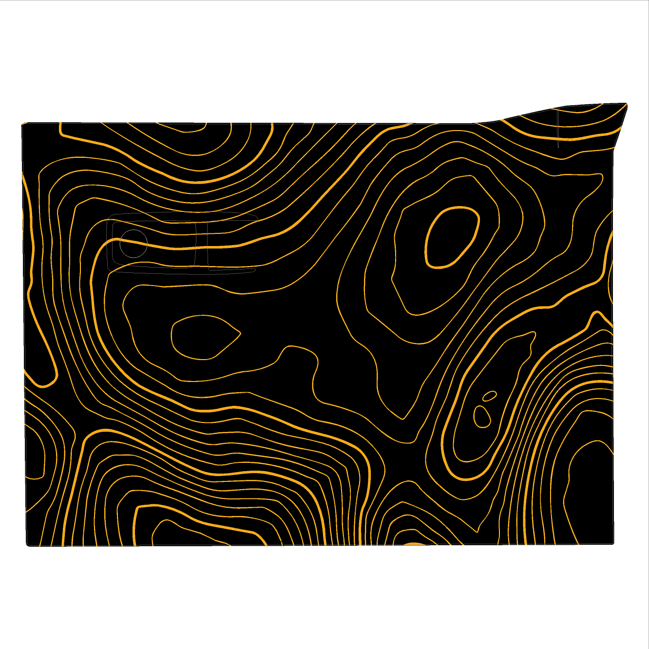 Topo Glovebox Overlay Kit (Printed Series) - 2021+ Bronco StickerFab