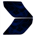 Topo Interior Door Handle Overlays - 2021+ Bronco StickerFab