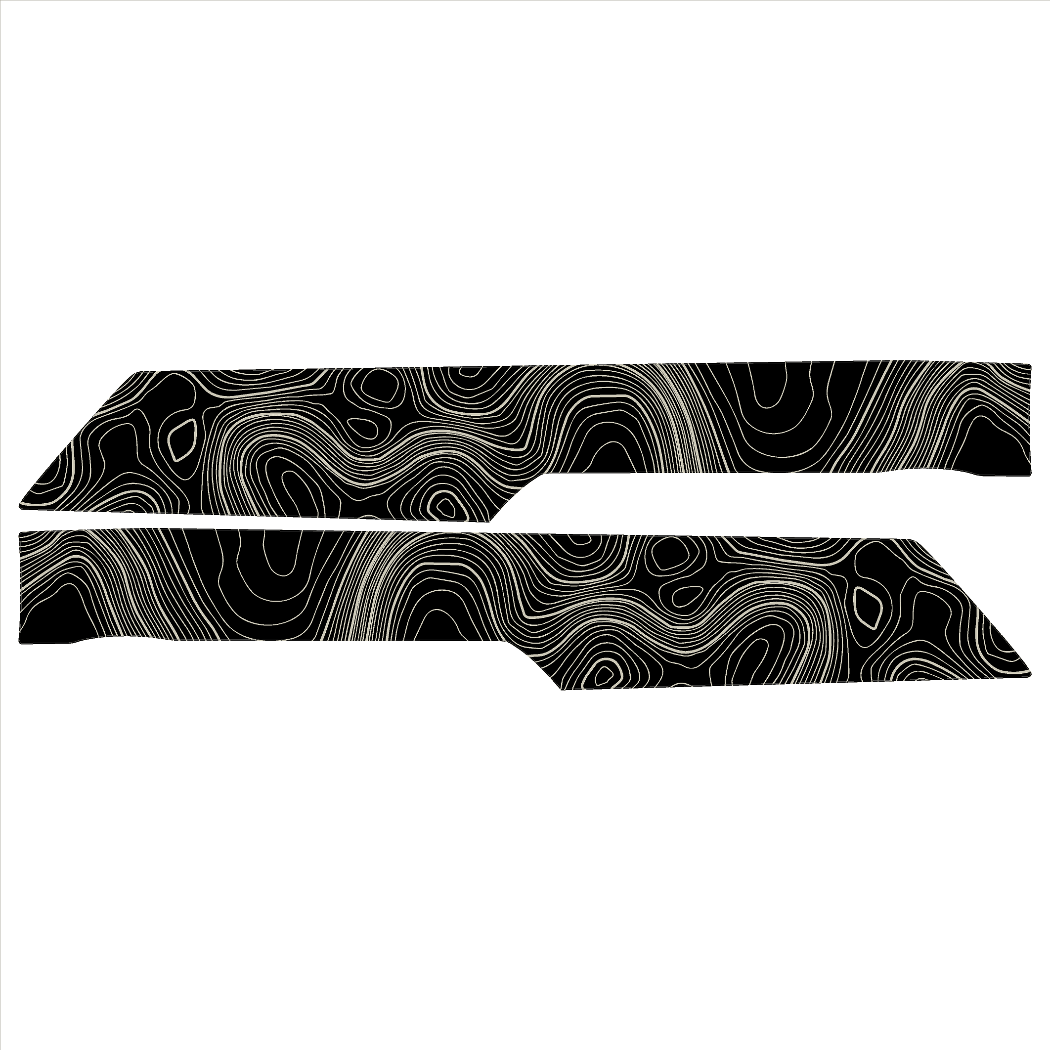 Topo Understeering Panel Overlay (Printed Series) - 2023+ Bronco (Type B) StickerFab