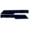 Topo Front Interior Upper Door Card Insert Overlays (Printed Series) - 2021+ Bronco 4 Door StickerFab