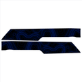 Topo Rear Interior Upper Door Card Insert Overlays (Printed Series) - 2021+ Bronco 4 Door StickerFab