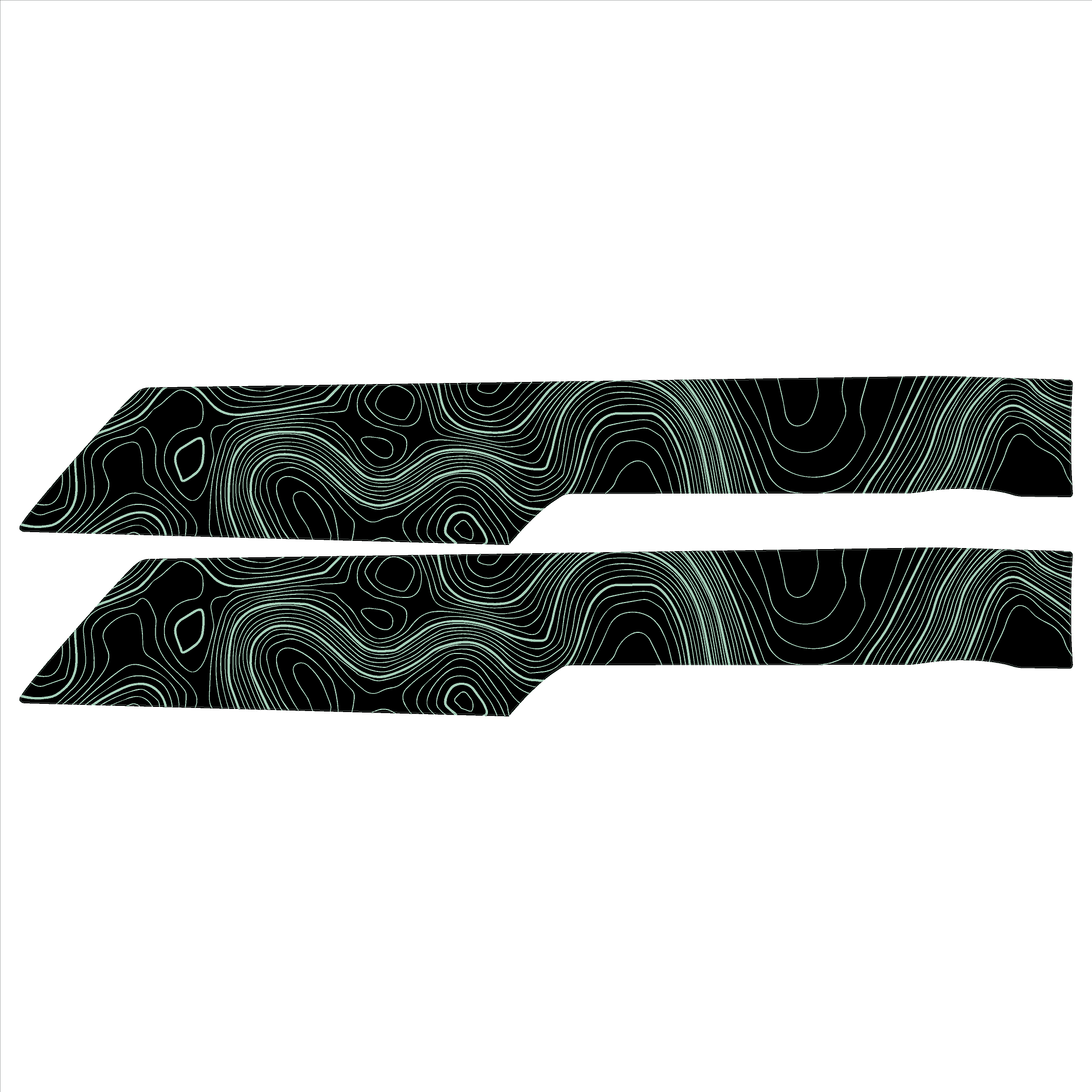 Topo Understeering Panel Overlay (Printed Series) - 2021-2022 Bronco (Type A) StickerFab