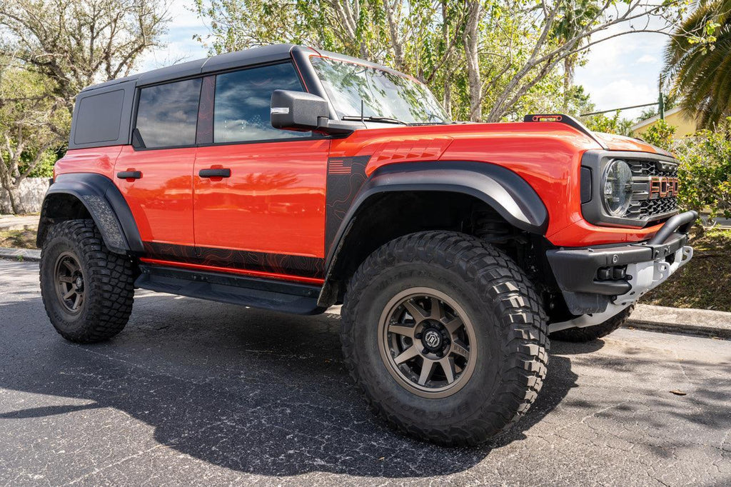 Topo Lower Door Protection - 2021+ Bronco StickerFab