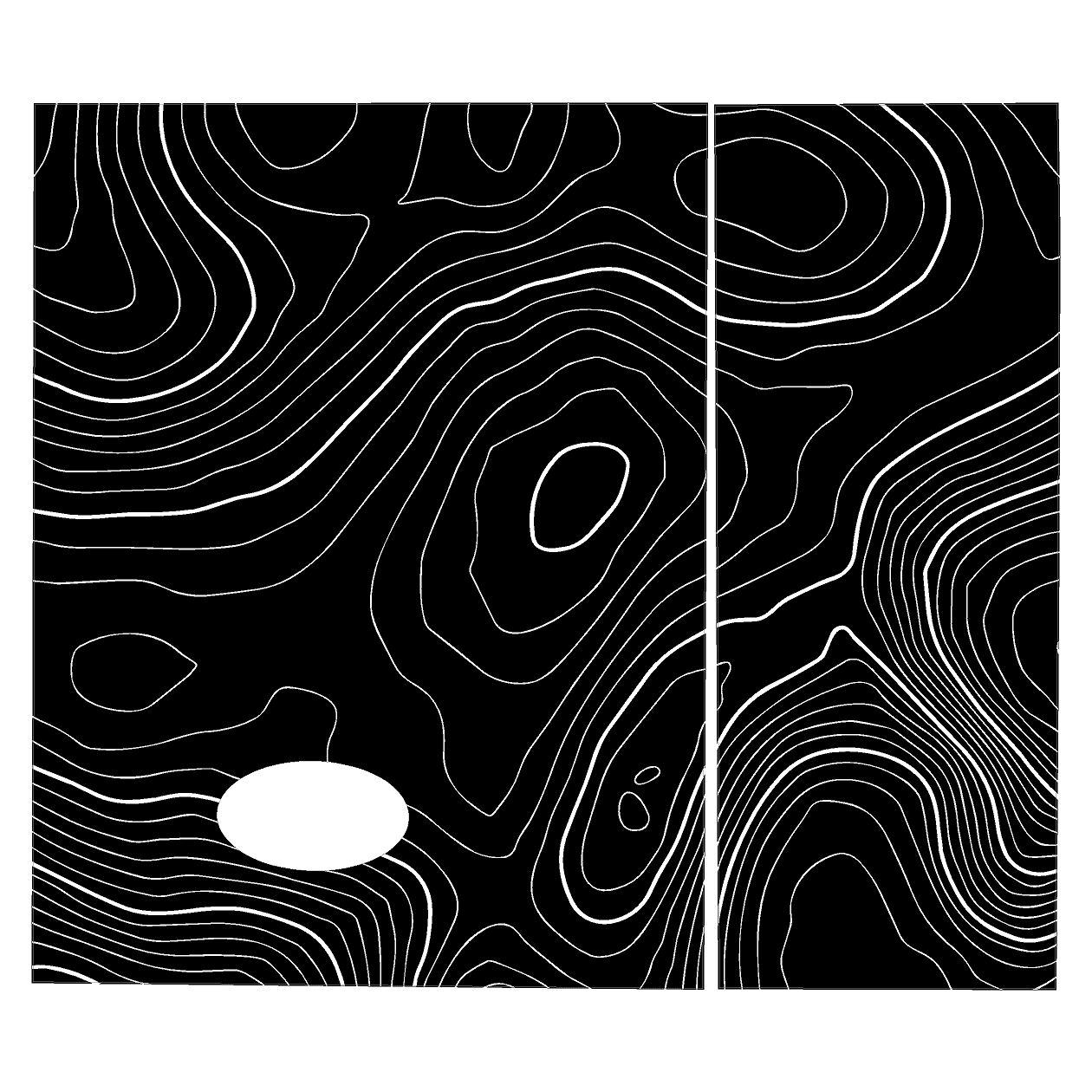 Topo Side Window Panel Overlays - 2020+ Land Rover Defender 110 / 130 StickerFab